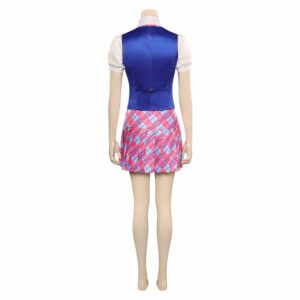 Movie Barbie: Princess Charm School Blair Willows Blue Uniform Set Cosplay Costume