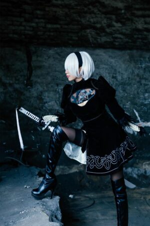 Nier: Automata 2B Cosplay Costume Version 2
