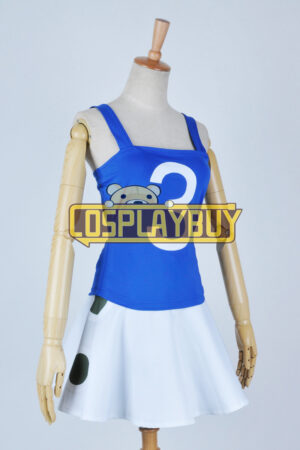 One Piece Cosplay Nami White Blue Costume