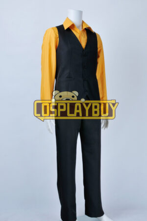 One Piece Cosplay Sanji Costume Yellow Shirt
