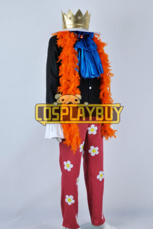 One Piece Cosplay Brook Costume Orange Scarf