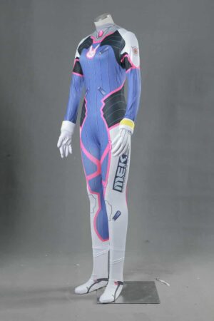 Overwatch D.VA Zentai Jump Cosplay Costume