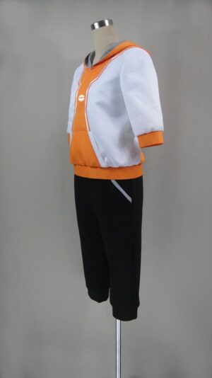 Pokemon Go Male Trainer Orange Cosplay Costume