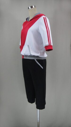 Pokemon Go Male Trainer Red Cosplay Costume