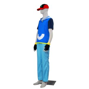 Pokemon Pocket Monsters Ash Katchum Cosplay Costume-A