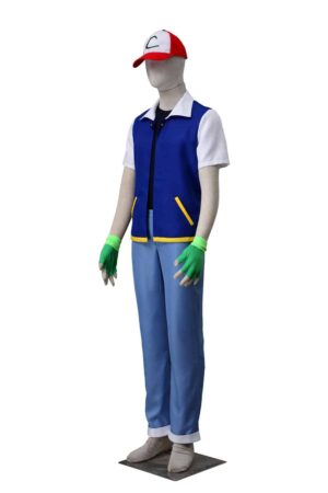 Pokemon Pocket Monsters Ash Katchum Cosplay Costume