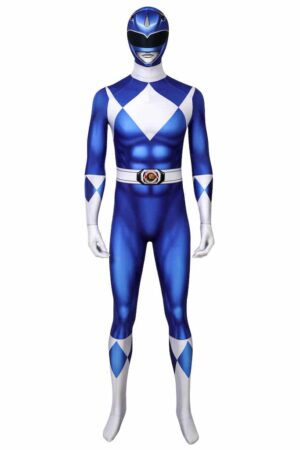 Power Rangers Dan Blue Ranger Jump Cosplay Costume