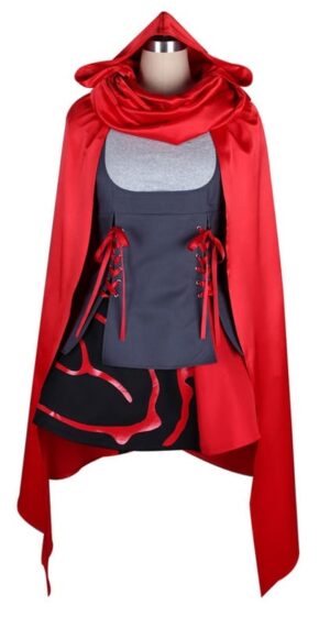 RWBY Red Trailer Ruby Rose Red Hood Cosplay Costume