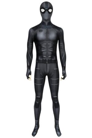 Spider-Man Far From Home Peter Parker Black Jump Cosplay Costume