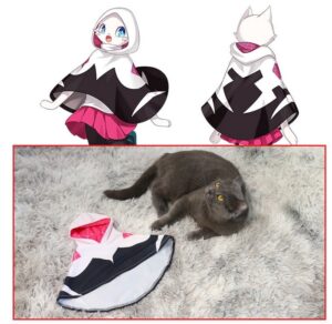Spider-Man Into the Spider-Verse Gwen Stacy / Spider-Gwen Cat Costume Pet Costume