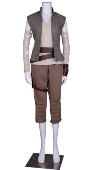 Star Wars The Last Jedi Rey Cosplay CostumeWith Cape