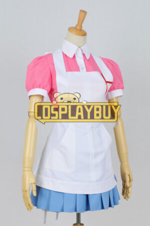 Super Danganronpa 2 Cosplay Mikan Tsumiki Maid Dress