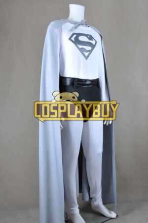 Superman Clark Kent Gray White Jumpsuit