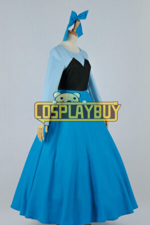 The Little Mermaid Cosplay Princess Ariel Blue Dress