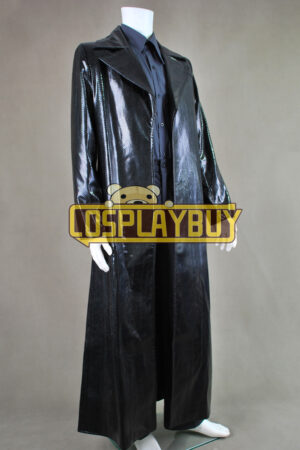 The Matrix Neo Snake Grain Leather Coat
