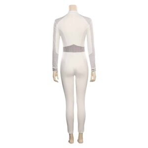 TV Star Trek: Strange New Worlds Season 2 La'an Noonien-Singh White Bodysuit Outfits Cosplay Costume Suit