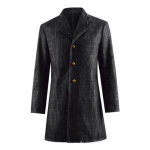 Twelfth 12th Doctor Peter Capaldi Denim Coat Jacket Cosplay Costume