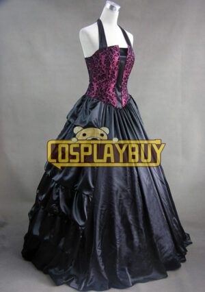 Victorian Lolita Brocaded Frill Gothic Lolita Dress Red