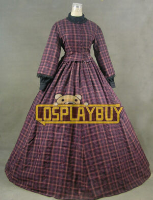 Victorian Lolita Civil War Blend Tartan Gothic Lolita Dress
