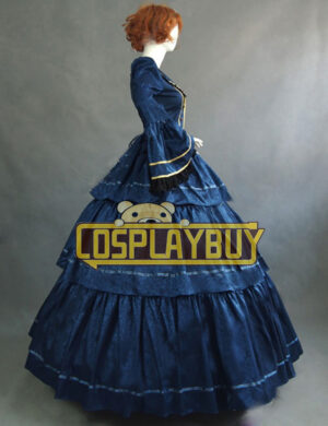 Victorian Lolita Civil War Evening Gothic Lolita Dress Royal Blue
