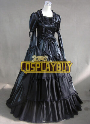 Victorian Lolita Civil War Ribbon Gothic Lolita Dress