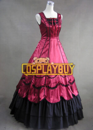 Victorian Lolita Civil War Southern Belle Gothic Lolita Dress Black