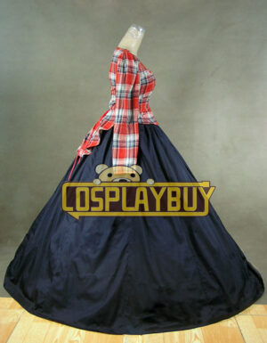 Victorian Lolita Civil War Tartan Day Gothic Lolita Dress