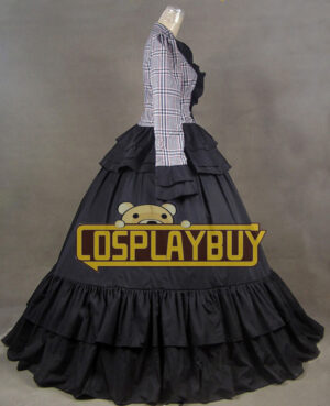 Victorian Lolita Civil War Tartan Party Gothic Lolita Dress