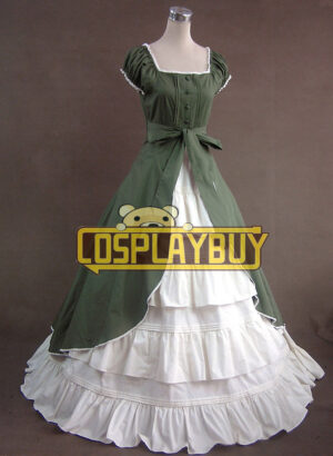 Victorian Lolita Colonial Gothic Lolita Dress Green