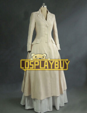 Victorian Lolita Edwardian Coat Jacket Punk Lolita Dress Beige