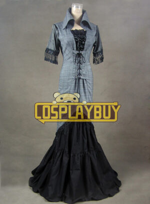 Victorian Lolita Edwardian Gothic Lolita Dress Blend Tartan