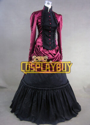 Victorian Lolita French Bustle Formal Gothic Lolita Dress Red