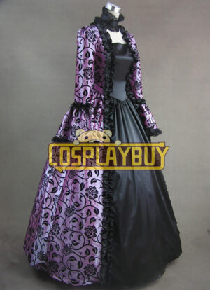 Victorian Lolita Georgian Reenactment Gothic Dress Purple