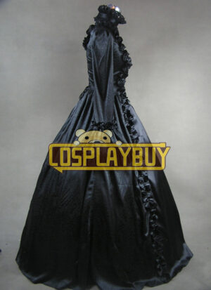 Victorian Lolita Georgian Reenactment Gothic Lolita Dress Black
