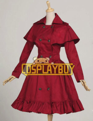 Victorian Lolita Reenactment Stage Cape Coat Gothic Lolita Dress Burgundy