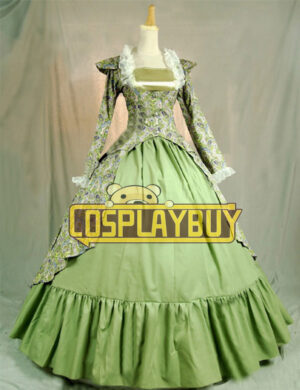 Victorian Lolita Reenactment Stage Punk Lolita Dress Grass Floral