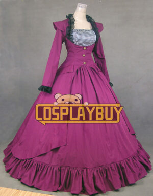 Victorian Lolita Reenactment Stage Punk Lolita Dress Mauve