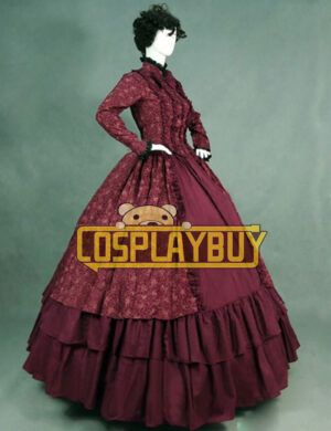 Victorian Lolita Reenactment Theatre Period Floral Gothic Lolita Dress