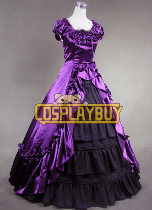 Victorian Lolita Renaissance Reenactment Gothic Lolita Dress Purple