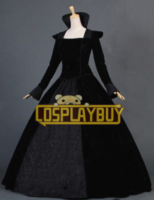 Victorian Lolita Renaissance Regal Queen Gothic Lolita Dress Black