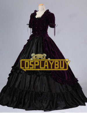 Victorian Lolita Renaissance Velvet Gothic Lolita Dress Red