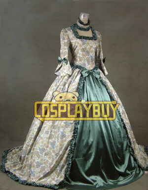 Victorian Lolita Renaissance Wedding Gothic Lolita Dress Olive Floral
