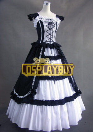 Victorian Lolita Ruffle Princess Gothic Lolita Dress Black