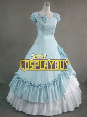Victorian Lolita Southern Belle Evening Gothic Lolita Dress Baby Blue
