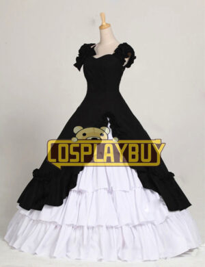 Victorian Lolita Southern Belle Evening Gothic Lolita Dress Black