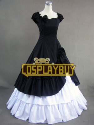 Victorian Lolita Southern Belle Evening Gothic Lolita Dress Dark Blue