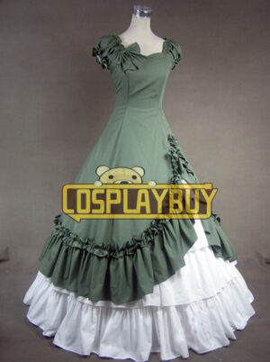 Victorian Lolita Southern Belle Evening Gothic Lolita Dress Green