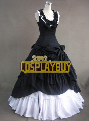 Victorian Lolita Southern Belle Formal Gothic Lolita Dress Black