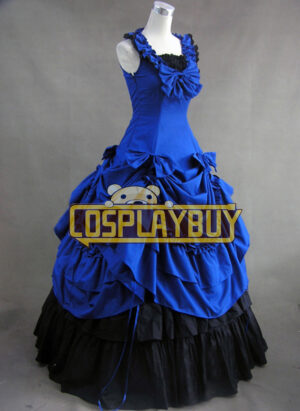 Victorian Lolita Southern Belle Formal Gothic Lolita Dress Blue