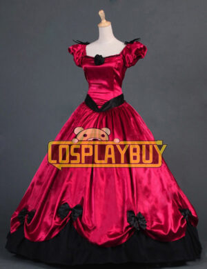 Victorian Lolita Southern Belle Princess Gothic Lolita Dress Burgundy